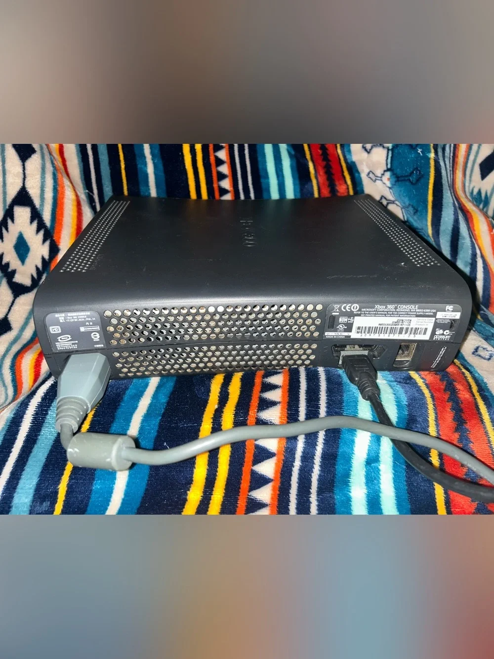 X-Box 360 Console includes Game, Cords & 2 Remotes